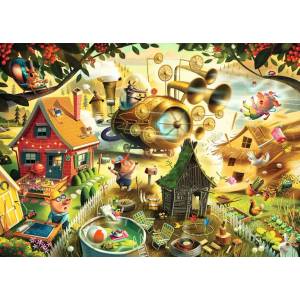 Ravensburger - Puzzle Look Out Little Pigs! - 1 000 piese