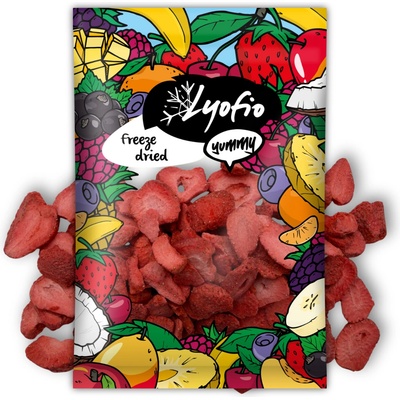 Lyofio Mrazem sušená jahoda plátky 100 g – Sleviste.cz