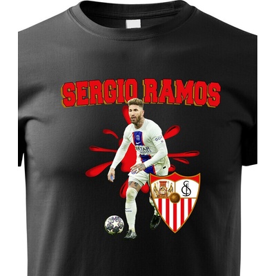 Dětské tričko Sergio Ramos Černá Canvas tričko Bezvatriko.cz 2380