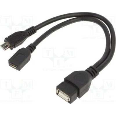 Gembird A-OTG-AFBM-04 USB OTG AF to micro BM + micro BF, 0,15m