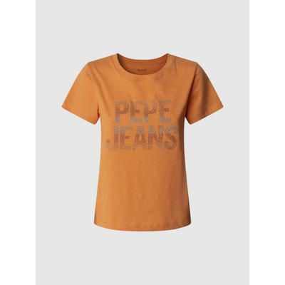 Pepe Jeans dámské tričko PL506059133 oranžové