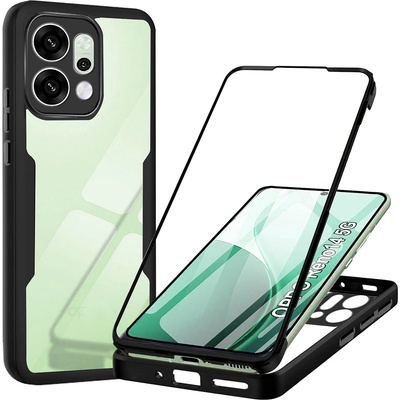 Techsuit Калъф за Oppo Reno14 - Techsuit - ColorVerse 360 Series + Протектор за екран - Черен