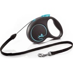 flexi Автоматичен повод FLEXI Black Design S синьо въже 5 м - 12 кг 03333