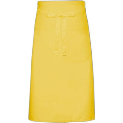 Link Kitchen Wear Kuchařská zástěra s kapsou X1000T Yellow 70x120cm