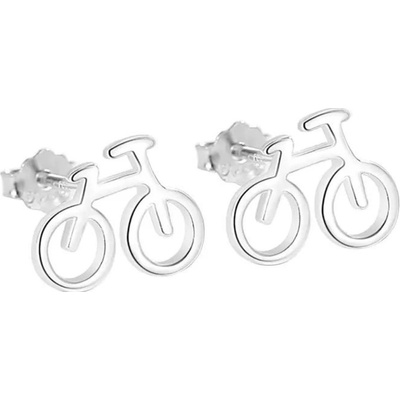 Olivie stříbrné náušnice BICYKL 8165