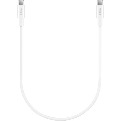 Ttec Кабел ttec - Fast Charge, USB-C/USB-C, 0.3 m, 65W, бял (8694470827889)