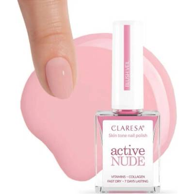 Claresa Active Nude BLUSH VEIL klasický lak na nechty 9,5 ml
