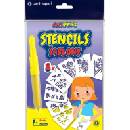 Kresliace šablóny Centropen Šablony A5 Květiny 8 ks