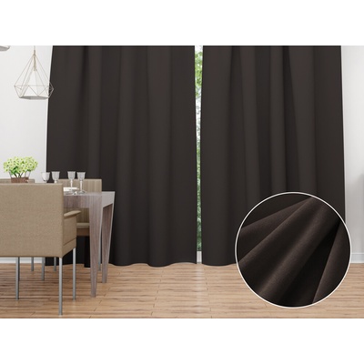 Biante Zamatový záves Velvet Prémium SVP-016 Tmavo hnedý - šírka 270 cm 270x200 cm