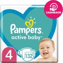 Pleny Pampers Active Baby 4 132 ks