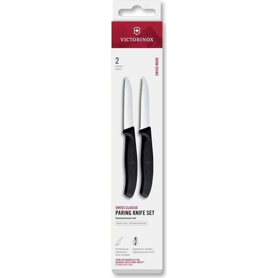 Victorinox - Sada kuchynských nožov na zeleninu SWISS CLASSIC 8 cm 2 ks čierna 6.7493.2