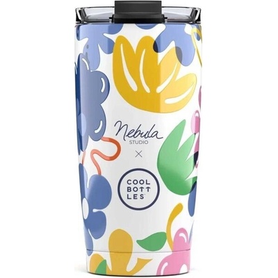 Cool Bottles XCLUSIVE! Nerezový termohrnček 550 ml Floral Madness