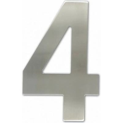 Číslica "4" fasádna 150mm NEREZ S Nerez