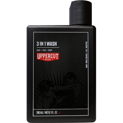 Uppercut 3in1 Wash mycí gél na vlasy tělo a obličej 240 ml