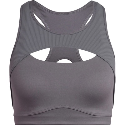 adidas CoreFlow Studio Medium-Support Yoga Wind Bra Womens - Grey