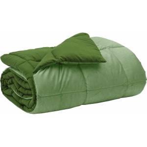 Pure Line Home Зимна двулицева олекотена завивка Soft Duo Winter от микрофибър, зелена