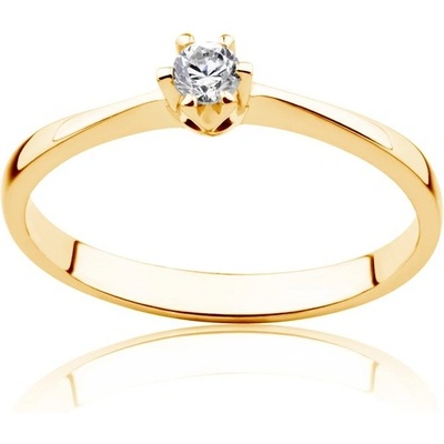 Savicki zásnubní prsten Triumph of Love žluté zlato diamant PI Z D 00039