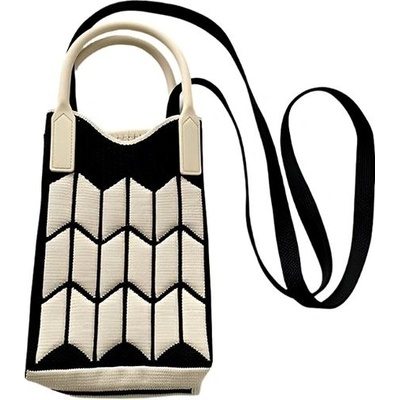 Annam Mini kabelka/taška černo-25 × 11 cm bílá