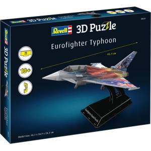 Revell 3D Пъзел Revell - Изтребител Eurofighter Typhoon, 75 части (R00253)