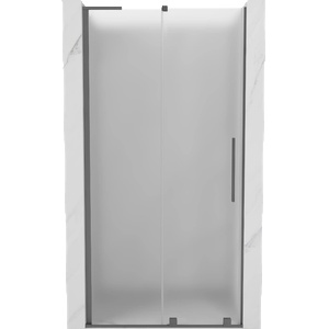 Mexen Velar L плъзгаща се душ врата 100 см, матирано, gun metal - 871-100-003-31-95 (871-100-003-31-95)