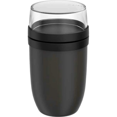 Mepal Ellipse termohrniec na jedlo s objemom 750 + 300 ml, čierna