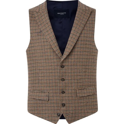 HACKETT Елек Hackett Autumn Gunclub waistcoat - Brown (Brown / Multicolor)