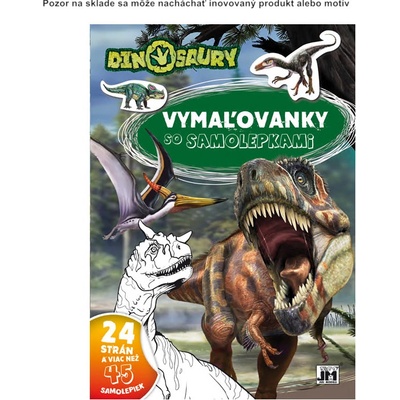 Vymaľovanky so samolepkami Dinosaury