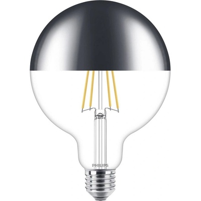 Philips LED Stmievateľná žiarovka so zrkadlovým vrchlíkom G125 E27/7,2W/230V 2700K P5048
