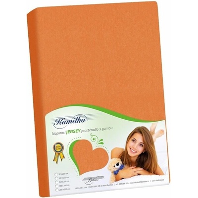 Bellatex prestieradlo Jersey mandarinkové 120x200