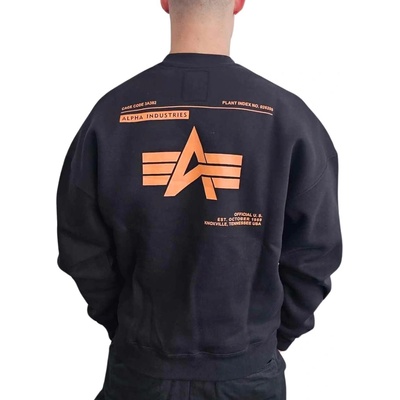 Alpha Industries mikina pánska LOGO BP Sweater black
