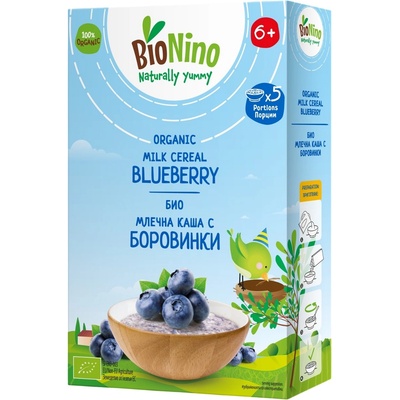 BioNino Био млечна каша BioNino - С боровинки, 6 м+, 200 g (F06060004A0001)