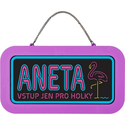 Albi Neonová cedulka se jménem - Aneta NEO