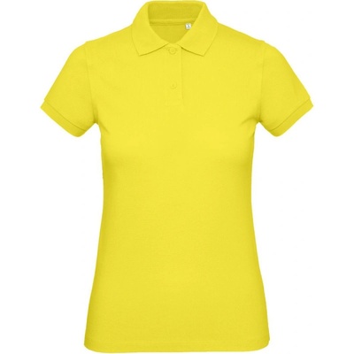 B&C Polokošile Inspire Polo piqué z bio bavlny dámské krátký rukáv COT 010440u3600 Žlutá solar