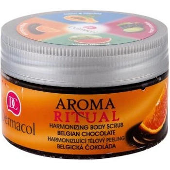 Dermacol Aroma Ritual Belgian Chocolate хармонизиращ скраб за тяло 200 ml за жени