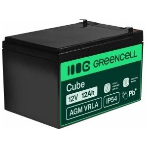 Green Cell AGM 12V 12Ah Battery VRLA Lead Battery Lead Battery Replacement Battery Gel Battery Battery Cycle Resistant Unmanned Toys, Electric Toys, Alarm, Emergency Power, Childrens Vehicles, Childrens Quad, Bl