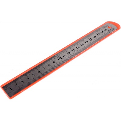 Prima-obchod Kovové pravítko délka 20 cm, barva nikl – Zboží Dáma