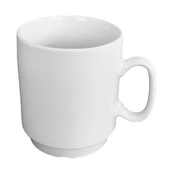 Image 1 of Jin bo yang Чаша порцелан 8x6, 5xh9, 2cm 300ml БЯЛА (stackable) (HY-A-209) (010743)