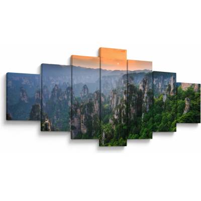 Obraz - Národný lesný park Zhangjiajie, sedemdielne 210x100 cm