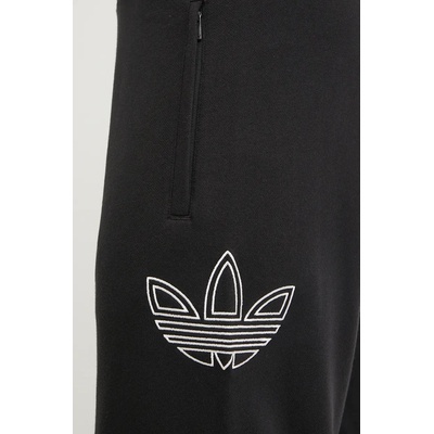 Памучен спортен панталон adidas Originals в черно с изчистен дизайн JJ1510 (JJ1510)