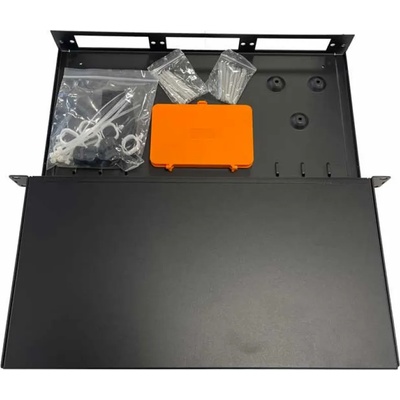 Conneu Оптичен пач панел odf с 3 слота, празен, изтеглящ се, черен (cnop-999330)