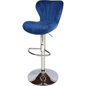 Bogdan Furniture Am Бар стол Калипсо-19 кадифе -тъмно син