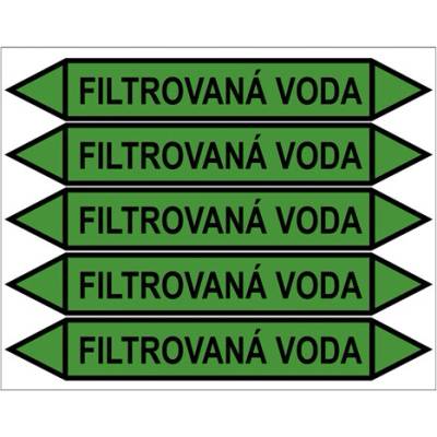 Značení potrubí, filtrovaná voda PZG 009132
