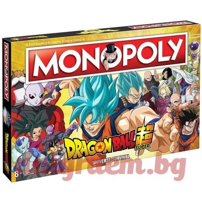 Winning Moves Настолна игра Монополи Dragon Ball, Monopoly Dragon Ball (WM04095)
