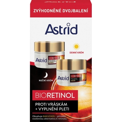 Astrid Bioretinol denní pleťový krém Bioretinol Day Cream SPF10 50 ml + noční pleťový krém Bioretinol Night Cream 50 ml dárková sada