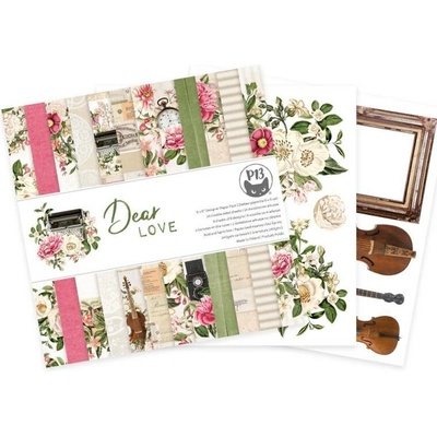 P13 Blok scrapbookových papírů Dear Love 15x15cm
