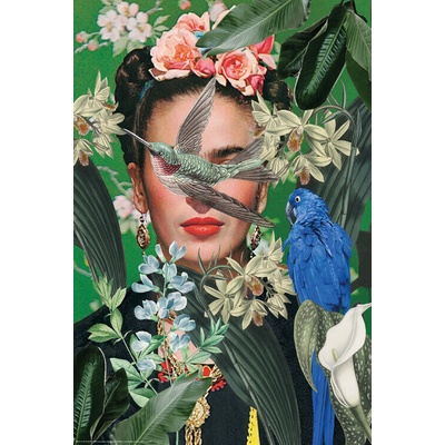 Plagát, Obraz - Frida Kahlo Collage Art, 61 × 91.5 cm