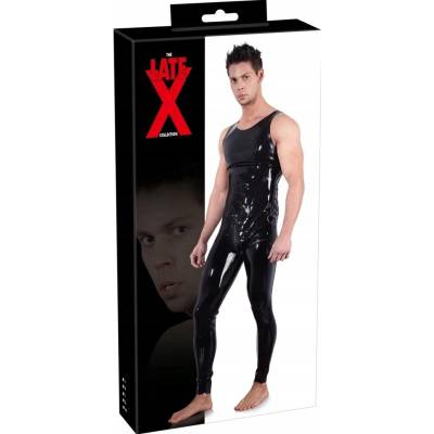 LATE X Pánsky Obtiahnutý Kombinéza na Ramienka z Latexu S
