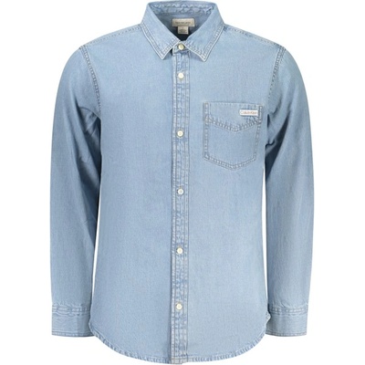 Мъжка риза с дълги ръкави calvin klein, Размер m, Цвят Синьо (lv04re710g_az3tr)