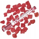 Konfety v tube lupene ruží tmavo červené 80cm