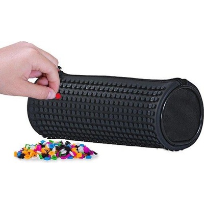 PIXIE CREW Креативен кръгъл несесер ЧЕРЕН